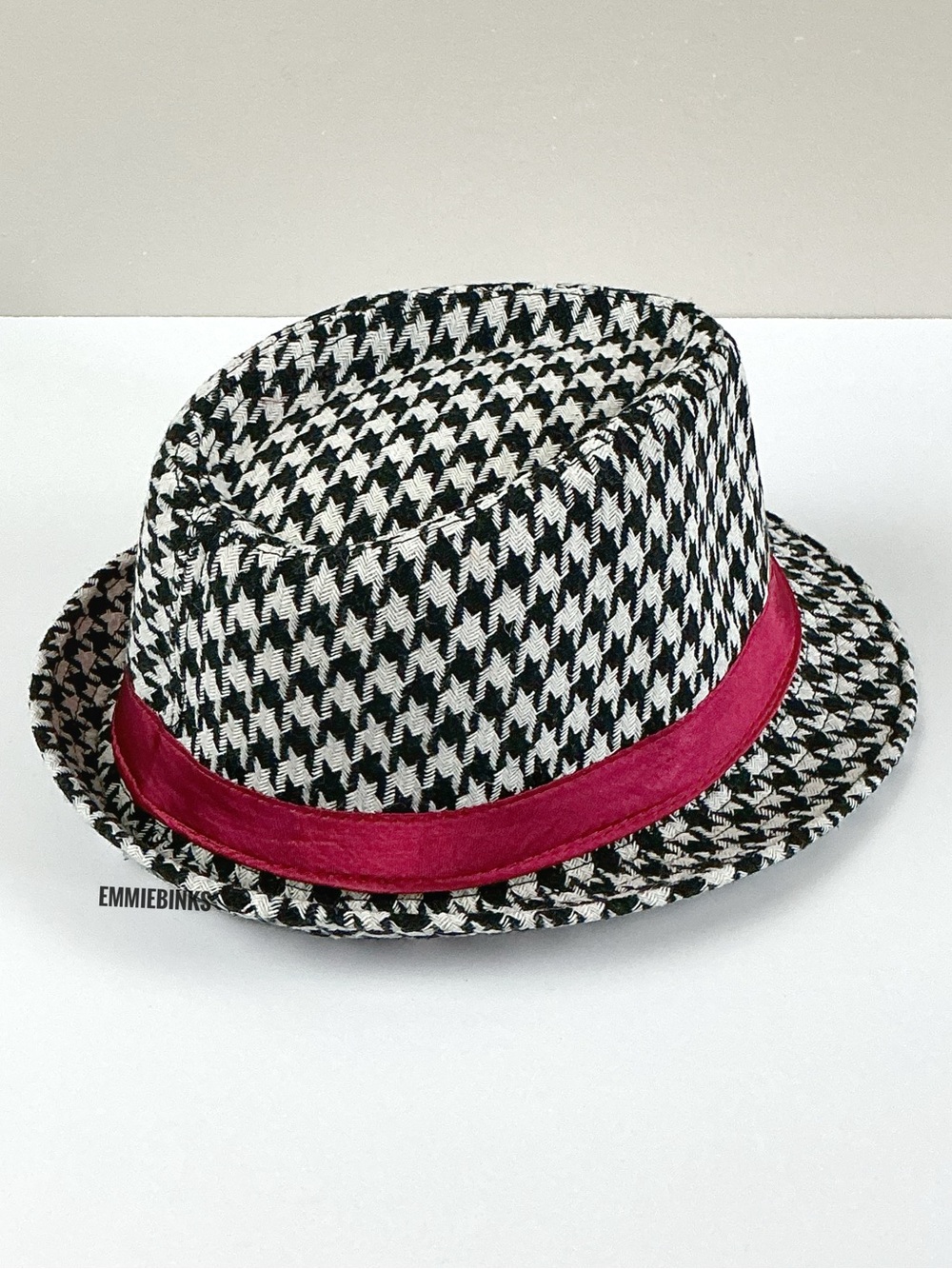 New University of Alabama Coach Bear Bryant Style Houndstooth Fedora Hat Unisex - Picture 10 of 11